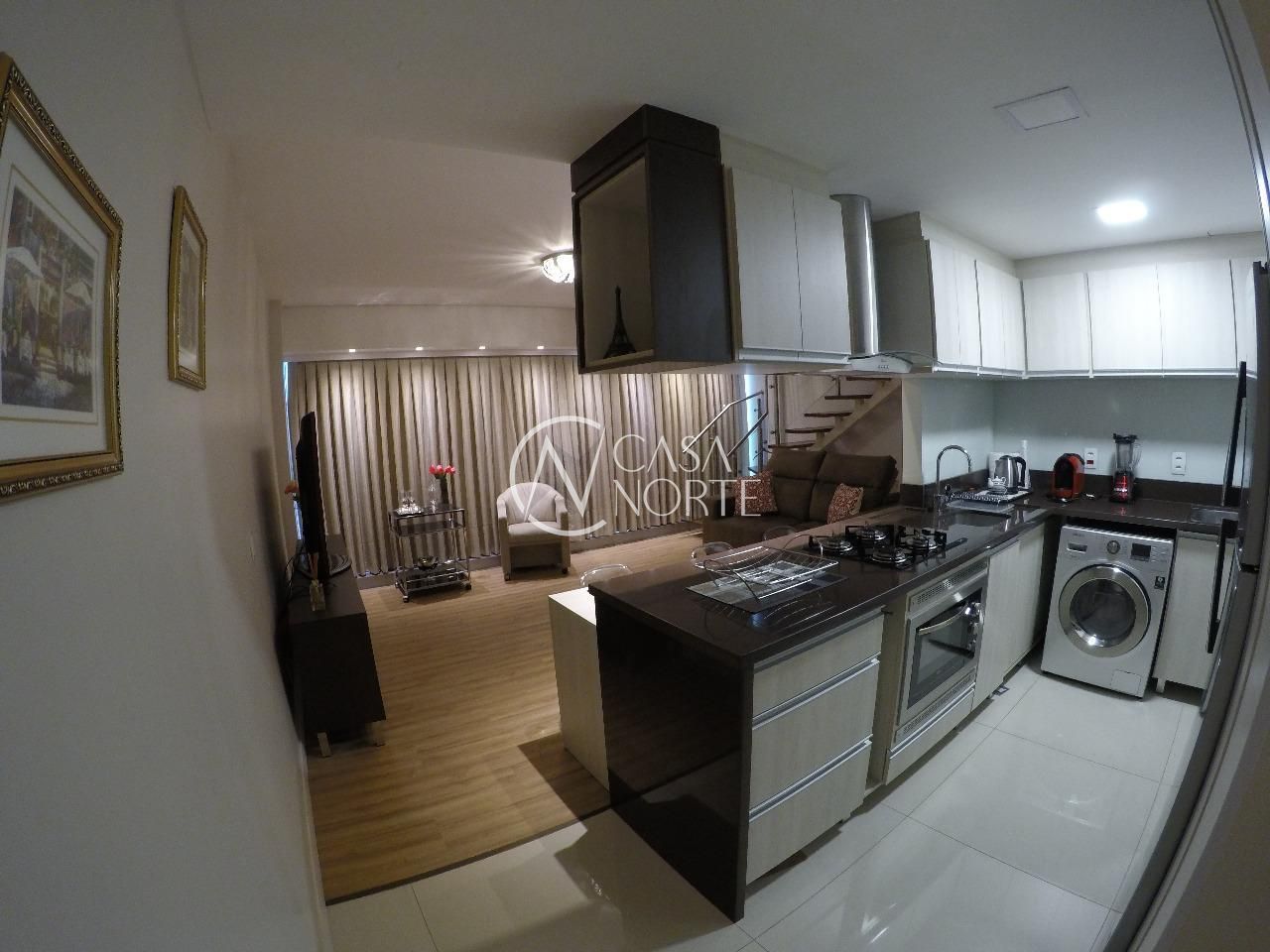 Duplex à venda com 1 quarto, 63m², 1 suíte, 2 vagas, Avenida Borges de Medeiros no bairro Praia de Belas em Porto Alegre