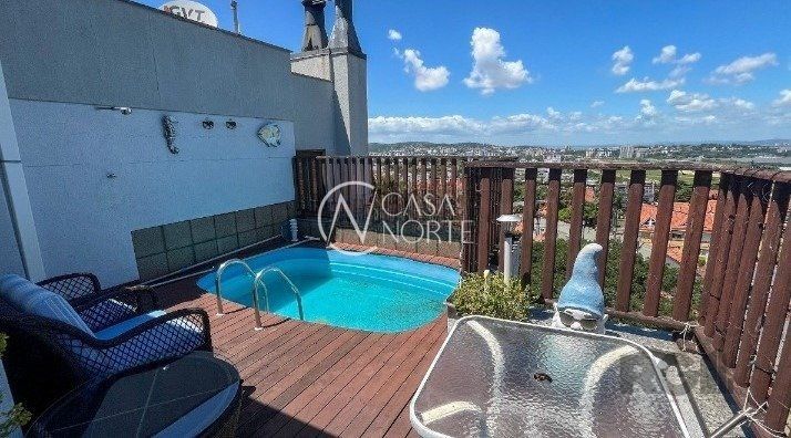 Cobertura à venda com 1 quarto, 111m², 1 suíte, Avenida Jacuí no bairro Cristal em Porto Alegre