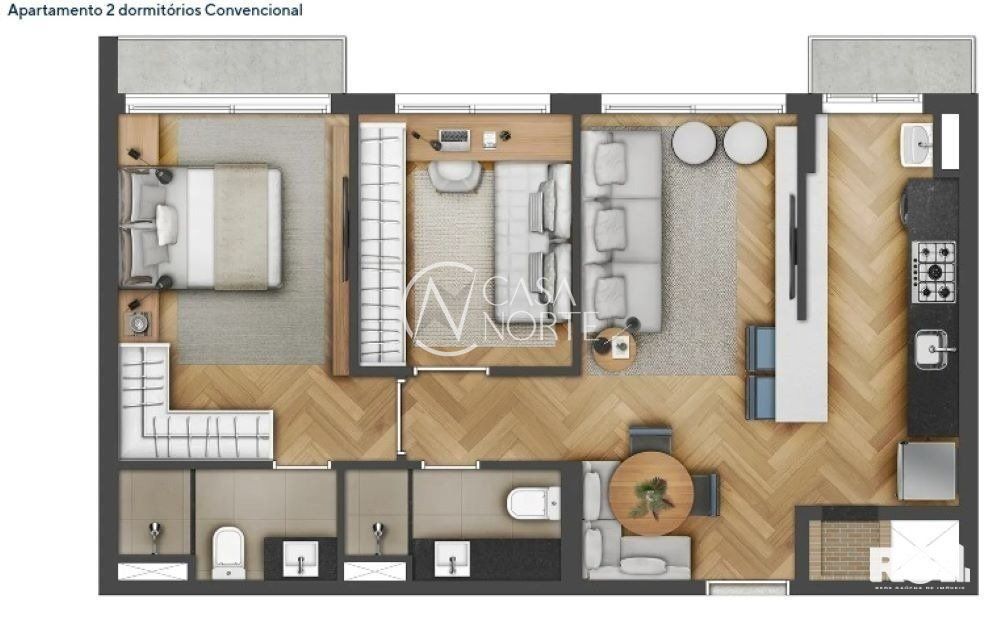 Apartamento à venda com 2 quartos, 60m², 1 vaga, Da República no bairro Cidade Baixa em Porto Alegre