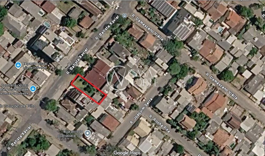 Terreno à venda  com 250m², Rua Batista Xavier no bairro Partenon em Porto Alegre