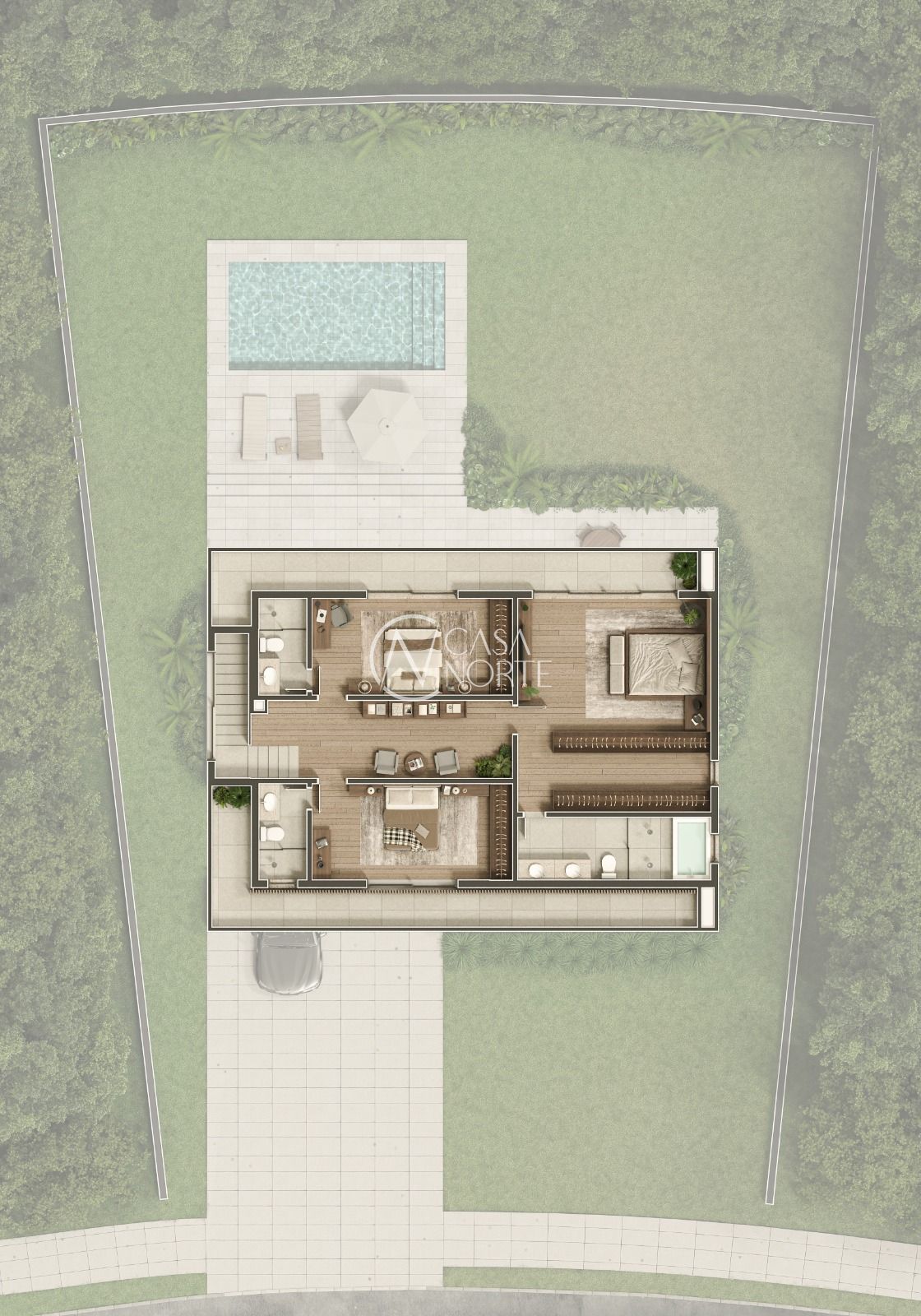 Casa de Condomínio à venda com 4 quartos, 262m², 4 suítes, 2 vagas, Estrada das Três Meninas no bairro Alphaville em Porto Alegre