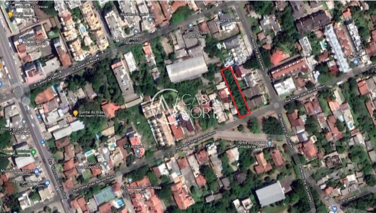 Terreno à venda  com 813m², Rua Padre João Batista Reus no bairro Vila Conceição em Porto Alegre