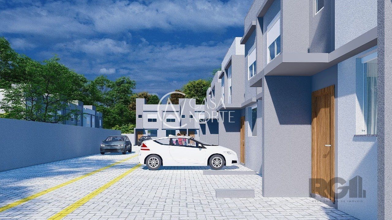 Casa de Condomínio à venda com 2 quartos, 56m², 1 vaga, Rua Miguel Ascoleze no bairro Vila Nova em Porto Alegre