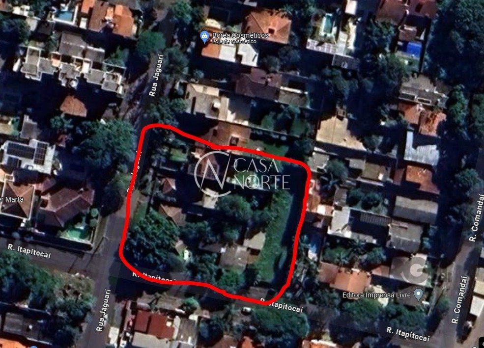 Terreno à venda  com 484m², Rua Jaguari no bairro Cristal em Porto Alegre