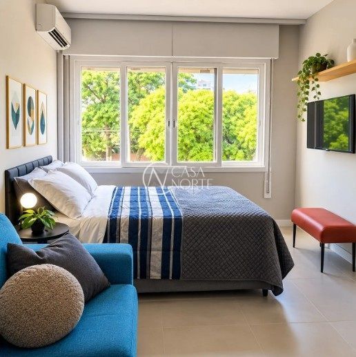 Apartamento à venda com 1 quarto, 26m², 1 vaga, Avenida Ipiranga no bairro Azenha em Porto Alegre