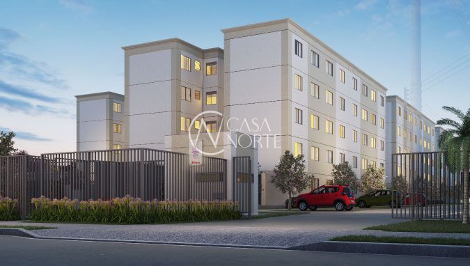 Apartamento à venda com 2 quartos, 42m², 1 vaga, Rua Sabino Pereira Nunes no bairro Restinga em Porto Alegre