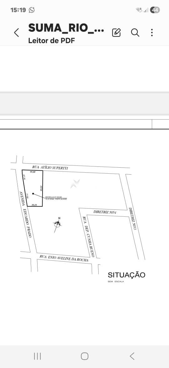Terreno à venda  com 5161m², Avenida Eduardo Prado no bairro Cavalhada em Porto Alegre