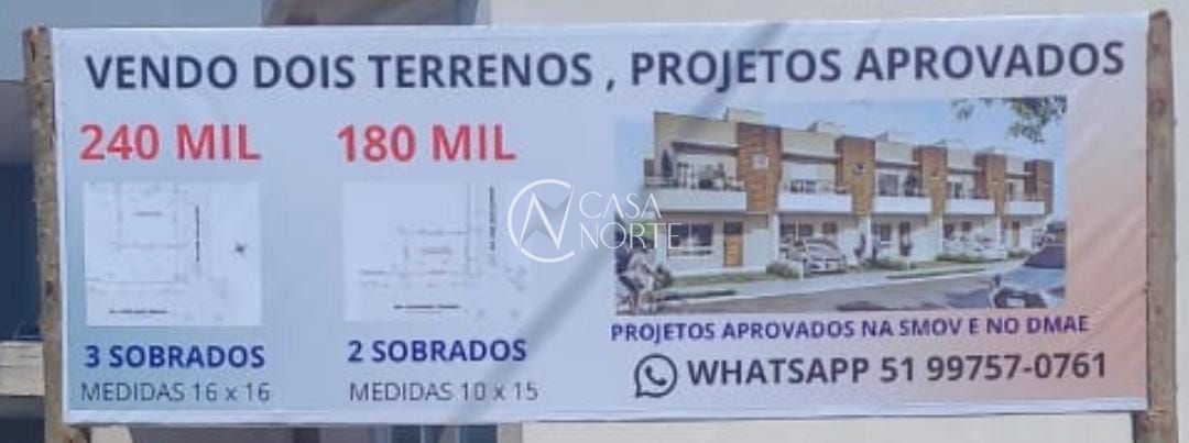 Terreno à venda  com 256m², Rua João Lúcio Marques no bairro Aberta dos Morros em Porto Alegre