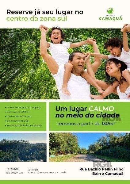 Terreno à venda  com 178m², Rua Bazilio Pellin Filho no bairro Tristeza em Porto Alegre