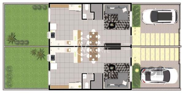 Casa à venda com 3 quartos, 94m², 1 suíte, 2 vagas, Avenida Vereador Roberto Landell de Moura no bairro Campo Novo em Porto Alegre