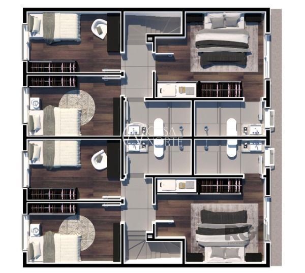 Casa à venda com 3 quartos, 94m², 1 suíte, 2 vagas, Avenida Vereador Roberto Landell de Moura no bairro Campo Novo em Porto Alegre