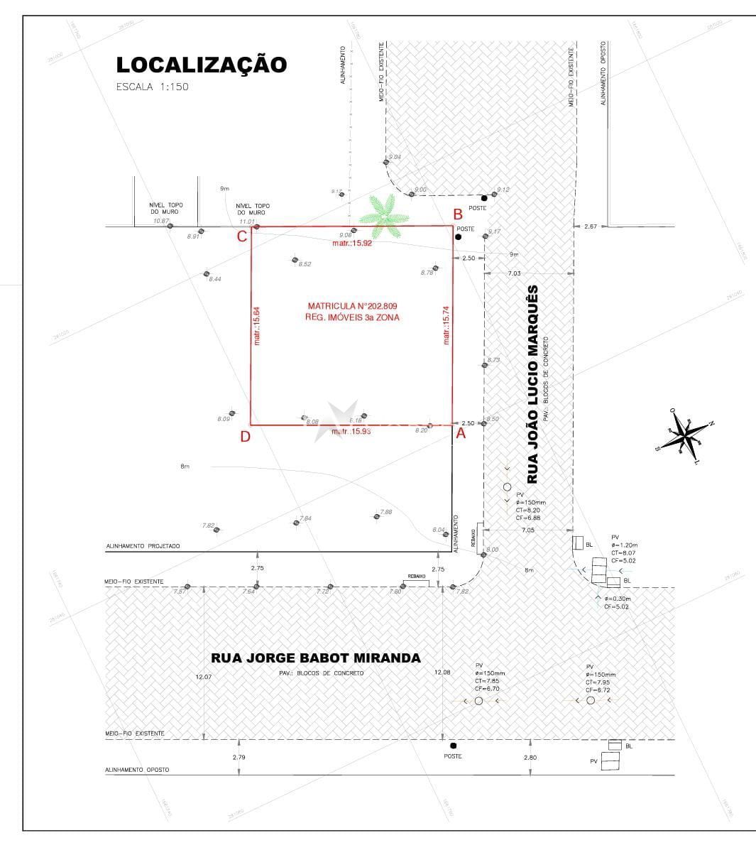 Terreno à venda  com 150m², Rua João Lúcio Marques no bairro Aberta dos Morros em Porto Alegre