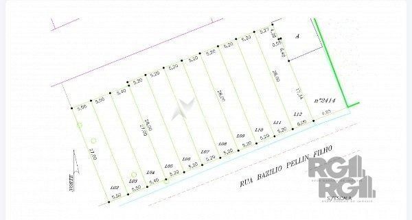 Terreno à venda  com 178m², Rua Bazilio Pellin Filho no bairro Tristeza em Porto Alegre