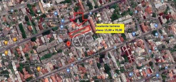 Terreno à venda  com 1050m², Rua Victor Silva no bairro Camaquã em Porto Alegre