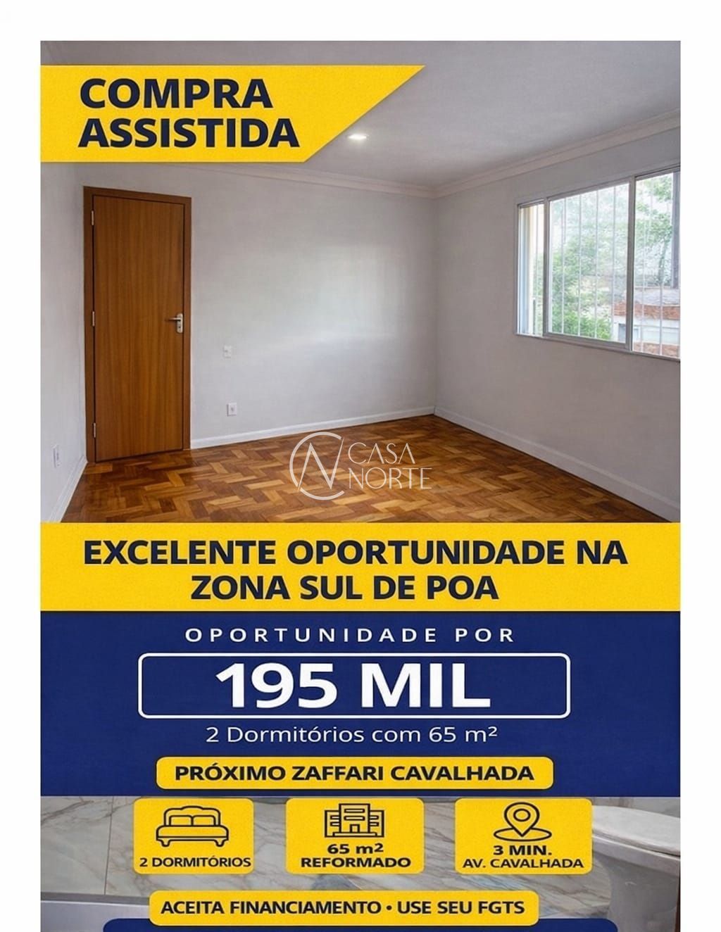 Apartamento à venda com 2 quartos, 65m², Avenida Nelson Pulgatti Moreira no bairro Cavalhada em Porto Alegre