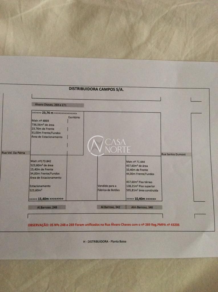 Terreno à venda  com 1266m², Rua Alvaro Chaves no bairro Floresta em Porto Alegre