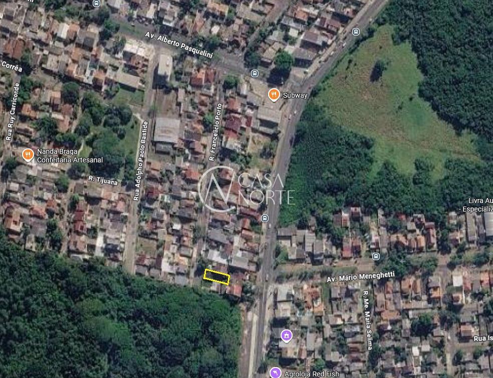 Terreno à venda  com 305m², Rua Francelício Porto no bairro Jardim Sabará em Porto Alegre