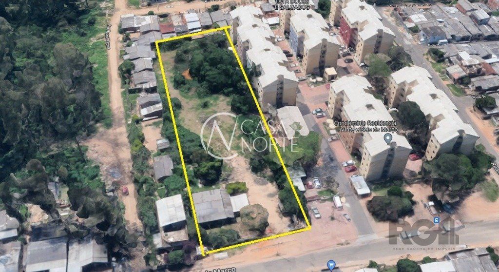 Terreno à venda  com 3600m², Rua Vinte e Seis de Março no bairro Mário Quintana em Porto Alegre