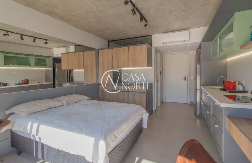 Apartamento à venda com 1 quarto, 27m², Rua José de Alencar no bairro Menino Deus em Porto Alegre