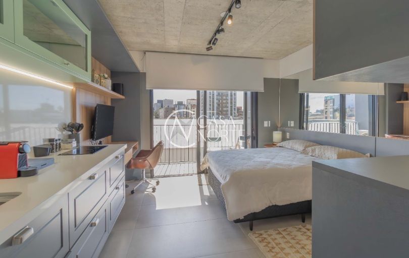 Apartamento à venda com 1 quarto, 27m², Rua José de Alencar no bairro Menino Deus em Porto Alegre