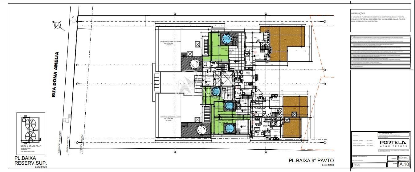 Cobertura à venda com 4 quartos, 199m², 2 suítes, 3 vagas, Rua Dona Amelia no bairro Santa Tereza em Porto Alegre