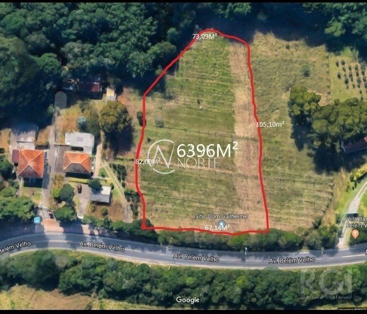 Terreno à venda  com 6396m², Avenida Belem Velho no bairro Vila Nova em Porto Alegre