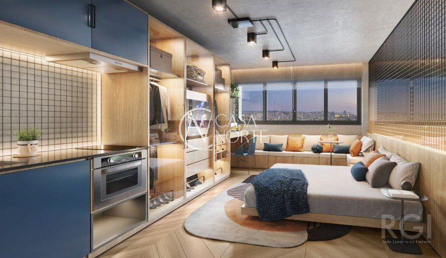 Loft à venda com 1 quarto, 27m², 1 vaga, Rua José do Patrocinio no bairro Cidade Baixa em Porto Alegre