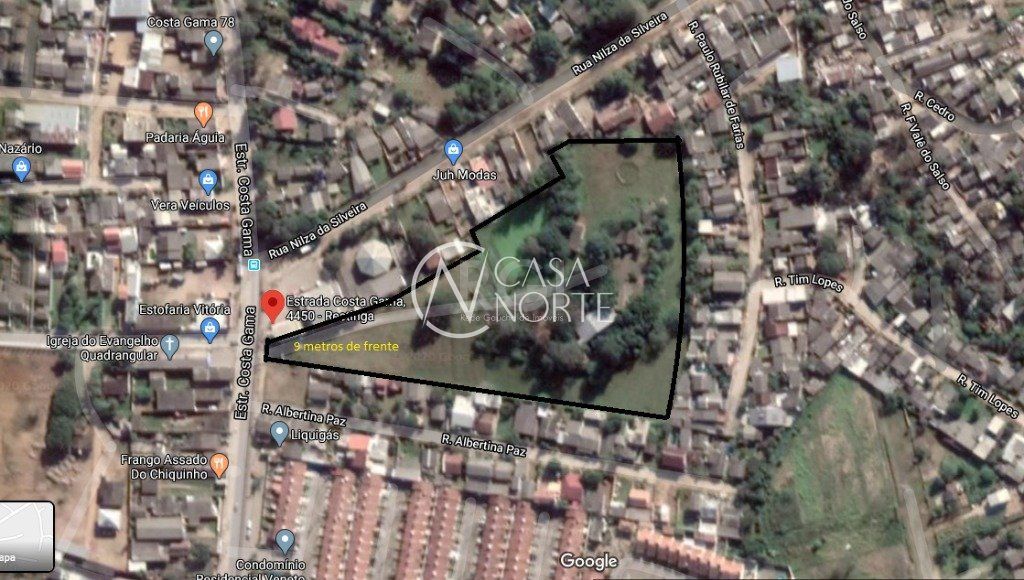 Terreno à venda  com 20000m², Estrada Costa Gama no bairro Restinga em Porto Alegre