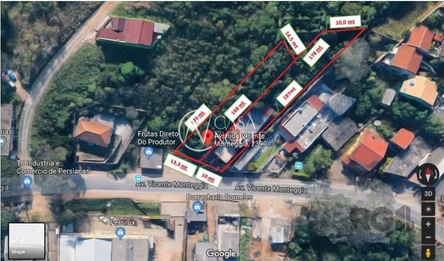 Terreno à venda  com 4000m², Avenida Vicente Monteggia no bairro Cavalhada em Porto Alegre