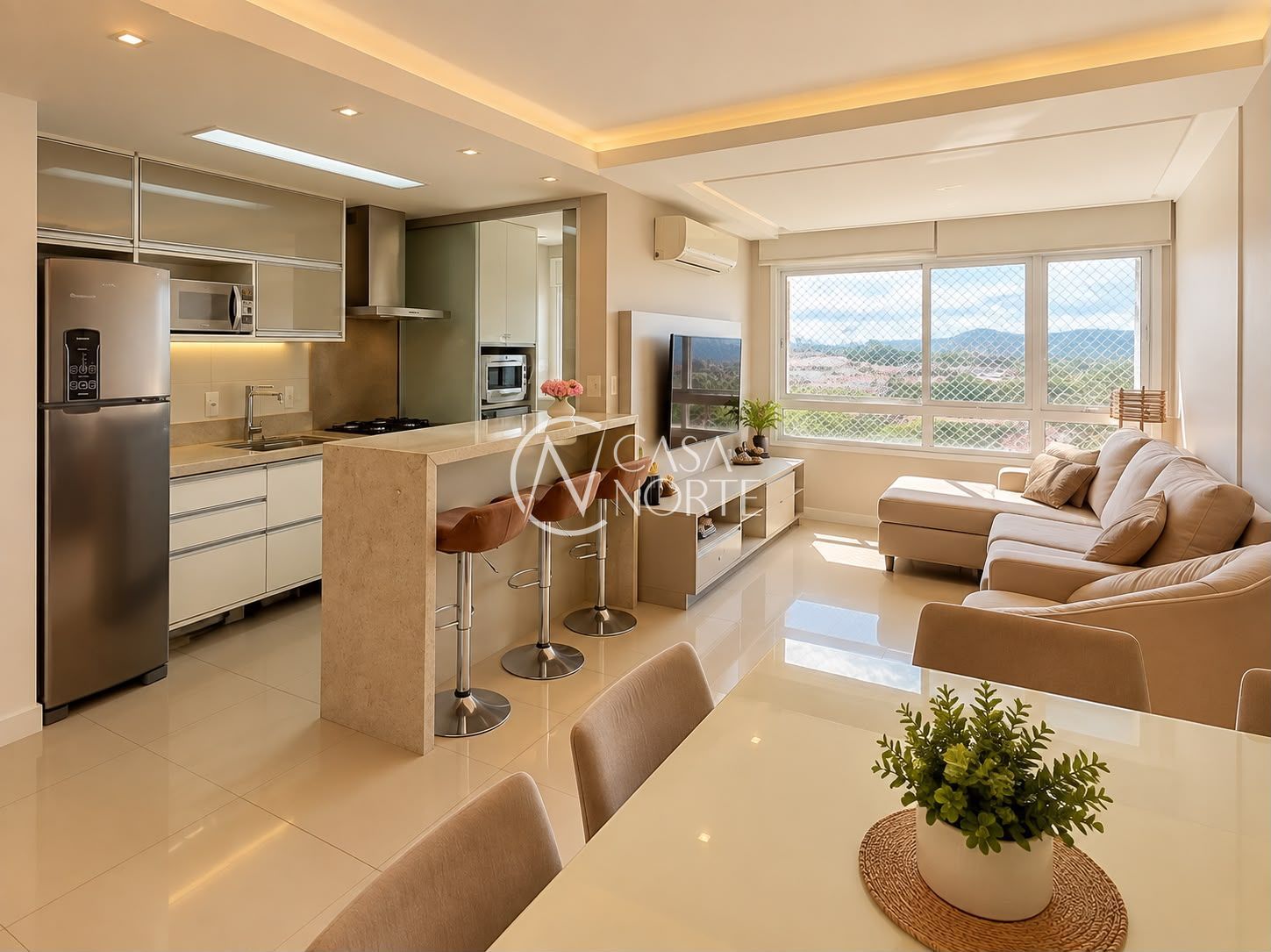 Apartamento à venda com 3 quartos, 74m², 1 suíte, 2 vagas, Avenida Otto Niemeyer no bairro Tristeza em Porto Alegre
