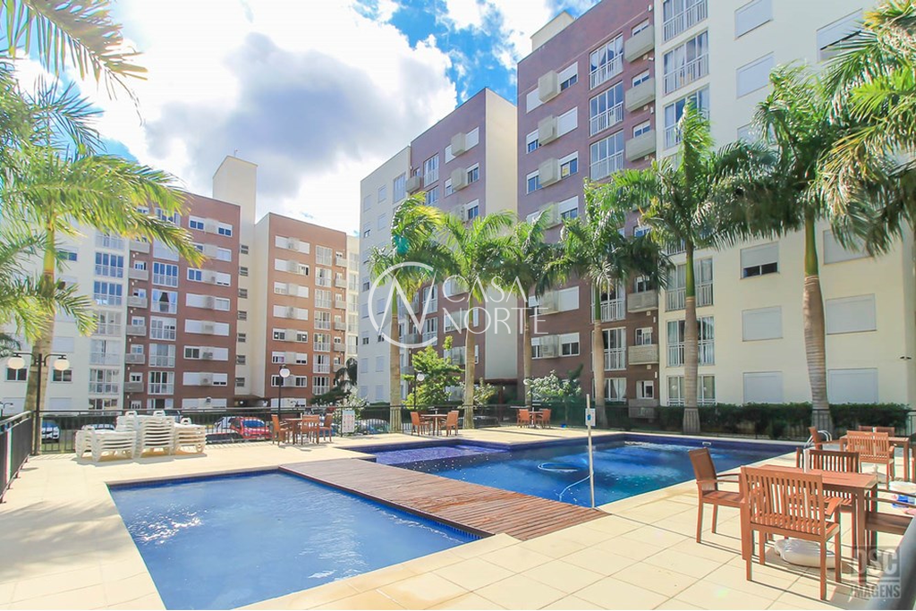 Apartamento à venda com 2 quartos, 58m², 1 suíte, 1 vaga, Walton Pontes Carpes no bairro Vila Nova em Porto Alegre