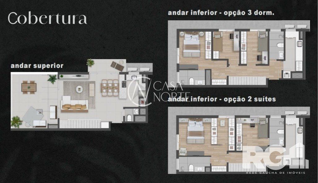 Cobertura à venda com 3 quartos, 134m², 1 suíte, 2 vagas, Avenida Bagé no bairro Petrópolis em Porto Alegre