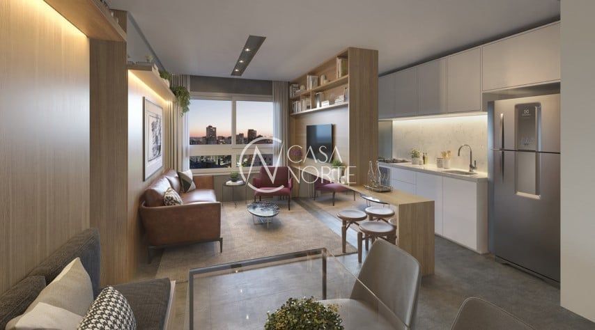 Apartamento à venda com 2 quartos, 59m², 1 suíte, 1 vaga, Professor Cristiano Fischer no bairro Central Parque em Porto Alegre