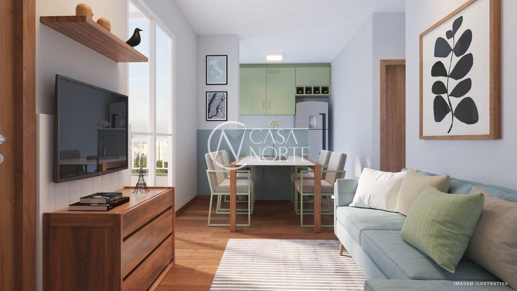 Apartamento Garden à venda com 2 quartos, 65m², Derocy Giácomo da Silva no bairro Vila Nova em Porto Alegre