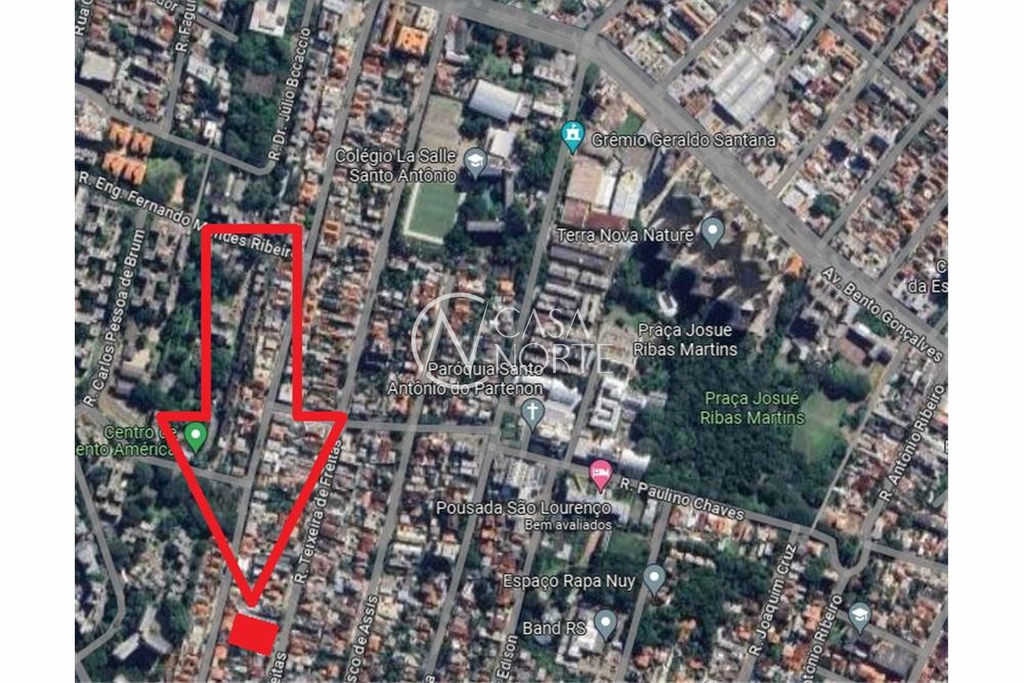 Terreno à venda , 1317m², Rua Teixeira de Freitas no bairro Santo Antônio em Porto Alegre