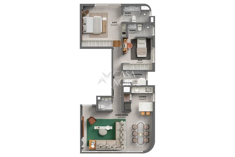 Apartamento à venda com 2 quartos, 93m², 1 suíte, 2 vagas, Tobias da Silva no bairro Moinhos de Vento em Porto Alegre