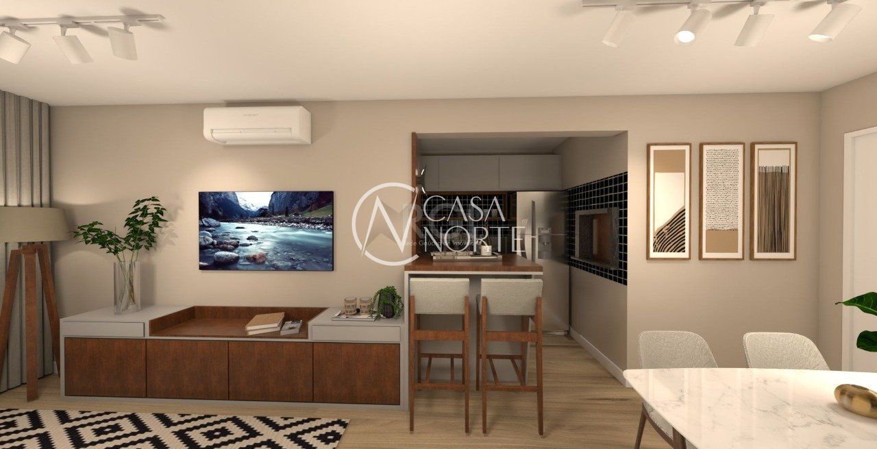 Apartamento à venda com 2 quartos, 59m², 1 suíte, 1 vaga, Rua Augusto Severo no bairro São João em Porto Alegre