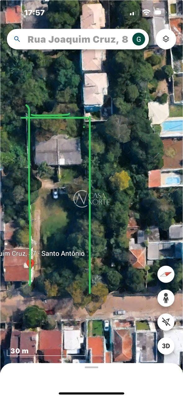 Terreno à venda  com 1276m², Rua Joaquim Cruz no bairro Santo Antônio em Porto Alegre