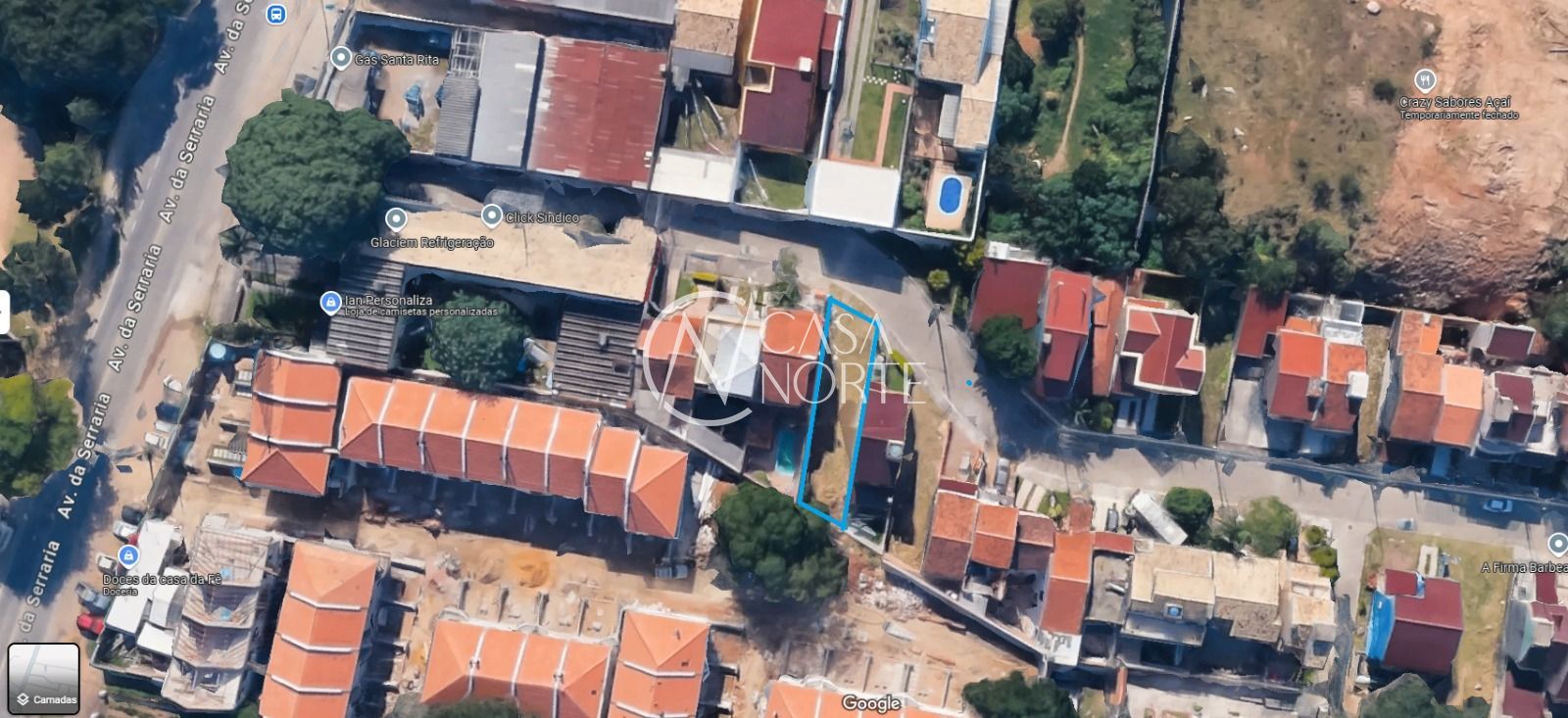 Terreno à venda  com 123m², Avenida da Serraria no bairro Espírito Santo em Porto Alegre