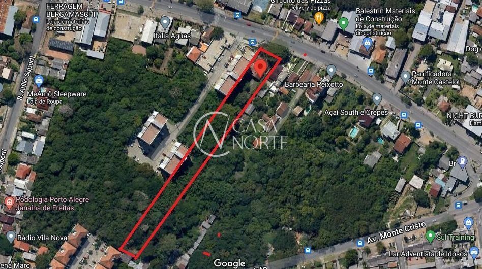 Terreno à venda  com 5160m², Avenida Rodrigues da Fonseca no bairro Vila Nova em Porto Alegre