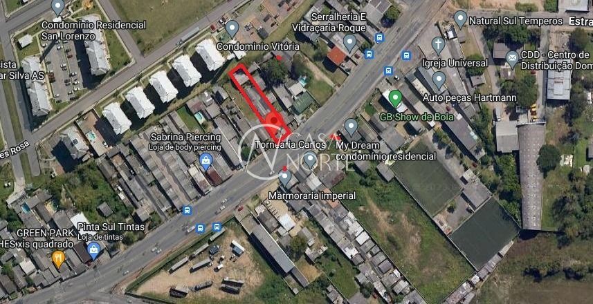 Terreno à venda  com 590m², Avenida João Antônio Silveira no bairro Restinga em Porto Alegre