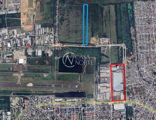 Terreno à venda  com 60000m², Avenida Severo Dullius no bairro Anchieta em Porto Alegre