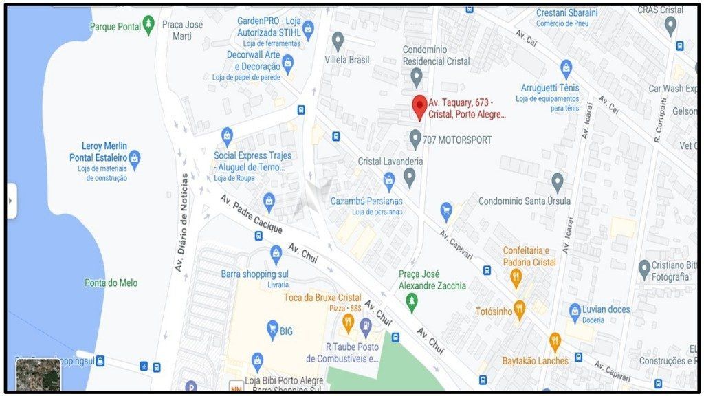 Terreno à venda  com 1861m², Avenida Taquary no bairro Cristal em Porto Alegre