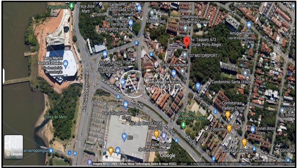 Terreno à venda  com 1861m², Avenida Taquary no bairro Cristal em Porto Alegre