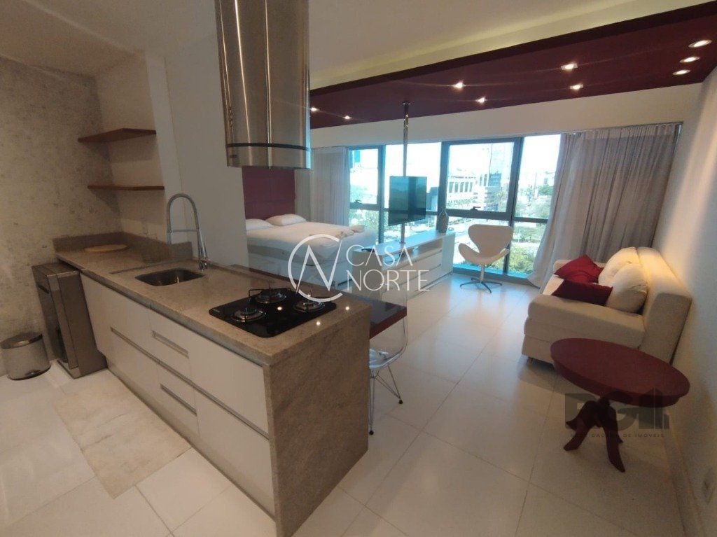 Apartamento à venda com 1 quarto, 42m², 1 suíte, 1 vaga, Avenida Borges de Medeiros no bairro Praia de Belas em Porto Alegre