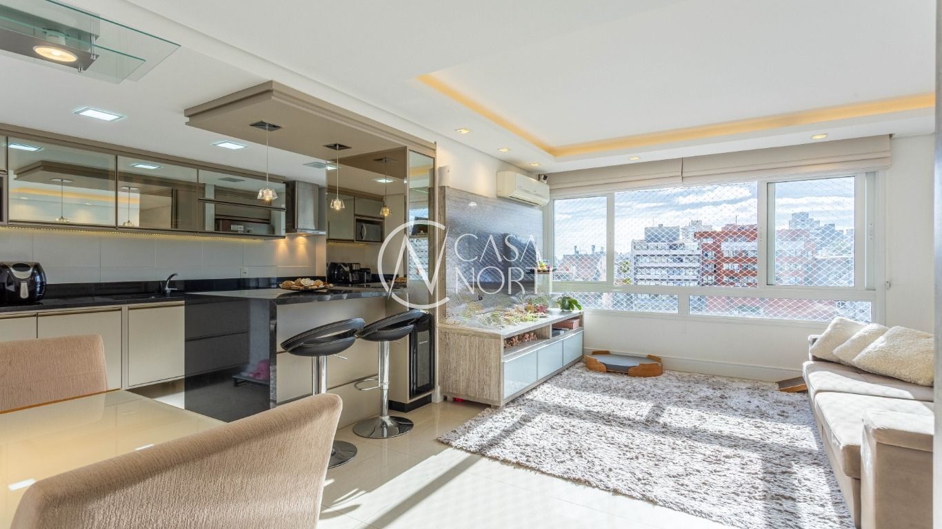 Apartamento à venda com 2 quartos, 66m², 1 suíte, 1 vaga, Rua Mário Antunes da Cunha no bairro Petrópolis em Porto Alegre