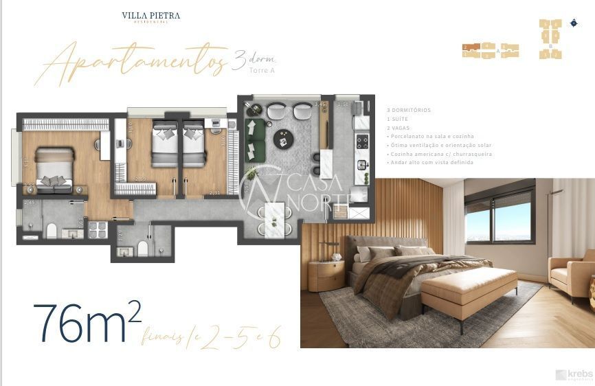 Apartamento à venda com 3 quartos, 1 suíte, 2 vagas, Avenida do Forte no bairro Vila Ipiranga em Porto Alegre