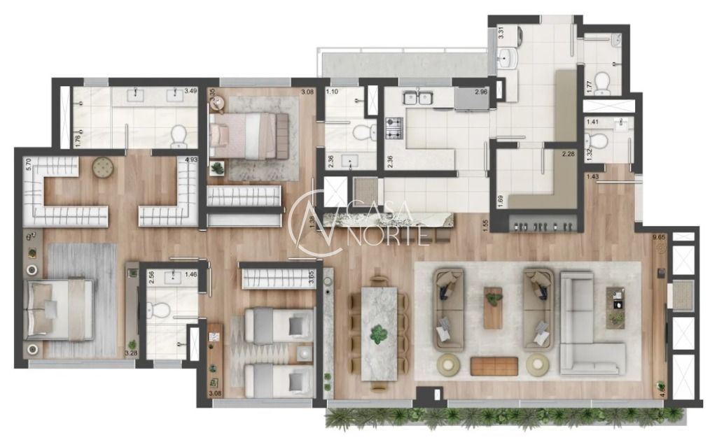 Apartamento à venda com 3 quartos, 3 suítes, Rua Coronel Paulino Teixeira no bairro Rio Branco em Porto Alegre