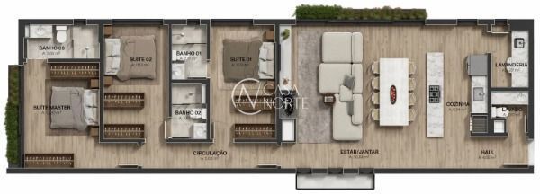 Apartamento à venda com 3 quartos, 93m², 3 suítes, 2 vagas, Rua Doutor Armando Barbedo no bairro Tristeza em Porto Alegre