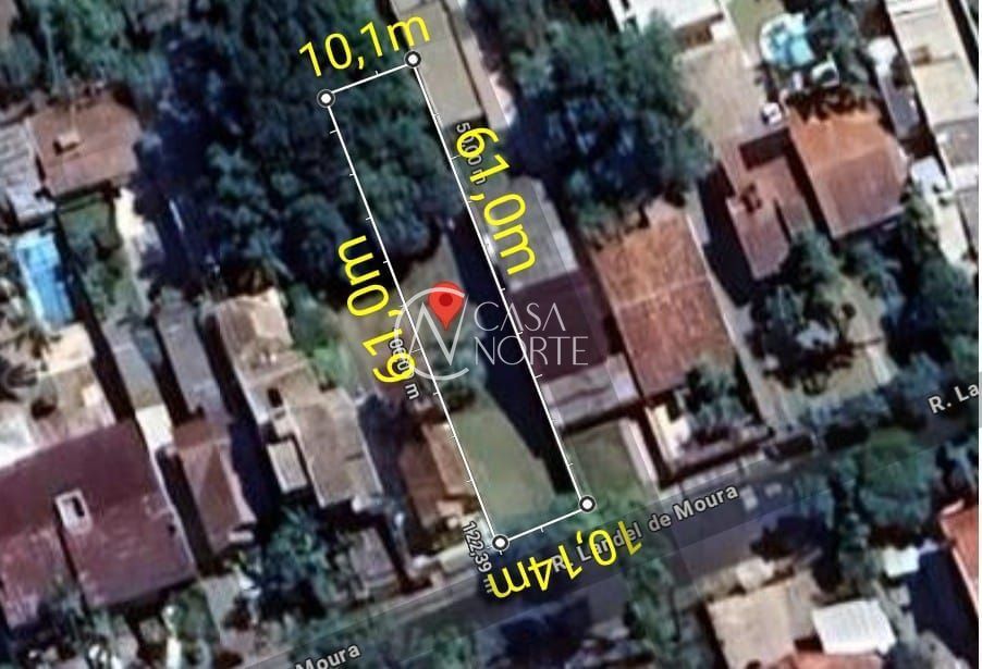 Terreno à venda  com 646m², Rua Landel de Moura no bairro Tristeza em Porto Alegre